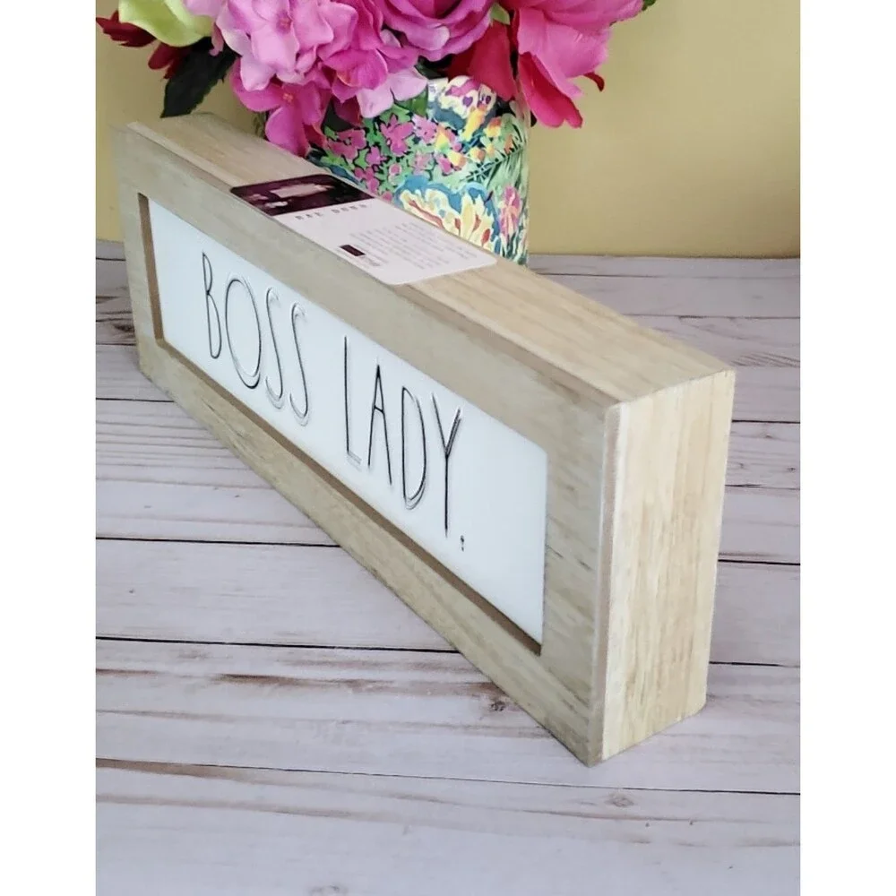 Rae Dunn Bundle Boss Lady Plaque & Bossy Mug